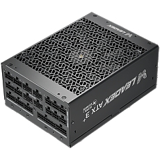 Super Flower Leadex Titanium 2800W ATX 3.1 80 Plus Titanium, 4x16P Cables, Fully Modular, Flat Black Cables, 140mm Dual Bearing Fan, 10 Year Warranty