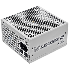 Super Flower Leadex III Gold 1000W ATX 3.1 80 Plus Gold, Fully Modular, Flat White Cables, 140mm Fan, White, 7 Year Warranty