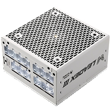 Super Flower Leadex III Gold 1300W ATX 3.1 80 Plus Gold, Fully Modular, Flat White Cables, 140mm Fan, White, 7 Year Warranty