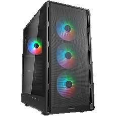 COUGAR AIRFACE PURE RGB PC Case, Mid Tower, Black