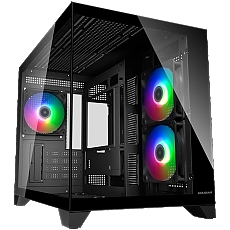 COUGAR FV150 Mini RGB PC Case, Mid tower, Black