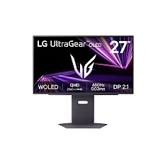 LG 27GX790A-B, UltraGear 26.5" OLED, 0.03 ms GtG AG, 480 Hz, 1500000:1, 275cd/m2, QHD 2560x1440, HDR 10, DCI-P3 98.5%, AMD FreeSync, G-SYNC Compatible, HDMI, DisplayPort, USB, Headphone Out, Reader mode, Tilt, Height Adjustable, Pivot, Black