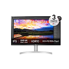 LG 32UN650K-W, 31.5" UltraFine UHD LED AG, IPS, DCI-P3 95%, 5ms, 350 cd/m2, 1000:1, 3840x2160, HDR 10, HDMI, DisplayPort, Radeon FreeSync, Dynamic Action Sync, Headphone out, Height, Tilt, Speaker, Black