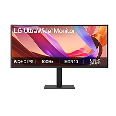 LG 34U650A-B, 34" UltraWide  21:9, IPS, Curved, 100 Hz, 5ms, 1000:1, 300cd/m2, WQHD 3440x 1440, sRGB 99%, HDR 10, HDMI, DisplayPort, USB-C, PD- 96 W, DP, Reader mode, Dynamic Action Sync, PIP, PBP, Tilt, Height (Range), Pivot, Speacers 2x7W, LG Switch, B