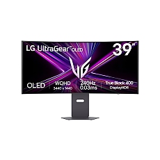 LG 39GX900A-B, 39", OLED UltraGear 21:9 Curved, 0.03 ms, WQHD (3440x1440), 240Hz, HDR 10, 1500000:1, 250 cd/m2, DCI-P3 98.5%, VRR, Free-sync, G-Sync, USB-C, PD 65W, HDMI, DP, PBP, Speakers 7Wx2, LG Switch, Height, Swivel, Tilt, Black