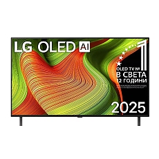 LG OLED48B53LA, 48" UHD OLED, 4K (3840 x 2160), DVB-C/T2/S2, Alpha 8 AI 4K Gen2, 100Hz, webOS 25 ThinQ AI, HDR10, VRR (120 Hz), NVIDIA G-SYNC, AMD FreeSync, Dolby Vision, Dolby Atmos, Wi-Fi 6, Bluetooth, HDMI, USB, Airplay 2, Multi View