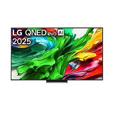LG 65QNED87A3B, 65" 4K QNED MiniLED  HDR Smart TV, 100Hz, 3840x2160, DVB-T2/C/S2, Alpha 8 AI Processor 4K, HDR 10, webOS 25 ThinQ,  FreeSync, VRR 120Hz, Multi View, 4K Upscaling, Wi-Fi 6, Voice Controll, BT 5.3, AirPlay 2, CI, HDMI eARC, SPDIF, Silver