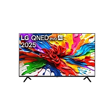 LG 75QNED92A6A, 75" 4K QNED MiniLED evo HDR Smart TV, 100Hz, 3840x2160, DVB-T2/C/S2, Alpha 8 AI Processor 4K, HDR 10, webOS 25 ThinQ, FreeSync, VRR 144Hz, Multi View, 4K Upscaling, Wi-Fi 6, Voice Controll, BT 5.3, AirPlay 2, CI, HDMI eARC, SPDIF, Silver