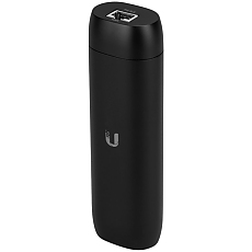 UniFi Protect ViewPort allows you to view your UniFi Protect camera feeds on an HDMI display. It uses Power over Ethernet and connects to the local network hosting your cameras and connects via HDMI to a display.