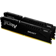 Kingston 64GB 5200MT/s DDR5 CL40 DIMM (Kit of 2) FURY Beast Black