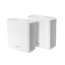 Asus Mesh WiFi system, ZenWiFi XT8 V2 2PK, AX6600, Tri-Band, coverage up to 510m2, Quad-Core 1.5GHz CPU, 256MB/512MB Flash/RAM, 2.5G port, AiProtection Pro, Adaptive QoS, VPN server/client, IPTV, OFDMA, Beamforming, AiMesh, White