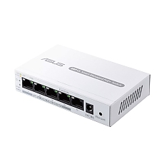 Asus Business 5Port Smart Managed Switch PoE+,ExpertWiFi EBP15, 4 ports PoE+, 60W, VLAN, QoS, Port Mirroring, wall mounting,White