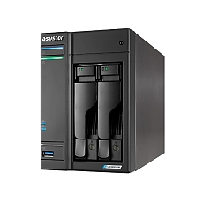 Asustor Lockerstor AS6702T, 2 Bay NAS, Intel Jasper Lake 4C 2.0 GHz, 4GB DDR4 SODIMM, M.2 NVMe x4 slots (Diskless), USB 2.0, USB 3.2 Gen 2x2, Dual 5GbE Ports, WOW (Wake on WAN), AES-NI hardware encryption, MyArchive (support btrfs and snapshot), Black