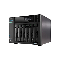Asustor Lockerstor AS6706, 6 Bay NAS, Intel Jasper Lake Quad-Core 2.0GHz, 8GB RAM DDR4, 5GbEx2, M.2 SSD Slots x 4 (Diskless), USB 2.0, USB 3.2 Gen 2x2, Toolless installation, with hot-swappable tray, hardware encryption, MyArchive, EZ connect, EZ Sync