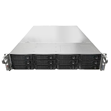 Asustor AX7012R Xpanstor 12Rl, 12 Bay Rackmount NAS Storage Capacity Expander, 12 x SAS3 12Gb/s; SATA3 6Gb/s; 3.5" HDD, Redundan 650W, Rail, Black