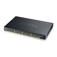 Zyxel XGS1935-52HP, 52 Port Lite-L3 Smart Managed PoE Switch, 48x Gigabit PoE and 4x 10G SFP+, hybrid mode, standalone or NebulaFlex Cloud, 375 Watt PoE