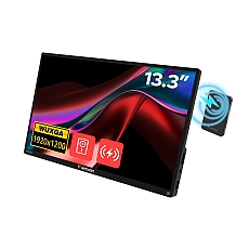Verbatim Portable 13.3"  WUXGA Touch Monitor ALU with Wireless Power Supply incl. Power Bank 5000mAh