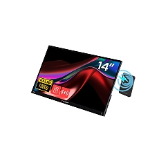 Verbatim Portable 14" FHD Touch Monitor LIGHT with Wireless Power Supply incl. Power Bank 5000mAh