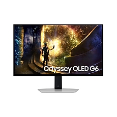 Samsung 27DG610 27" Odyssey G6 Smart, OLED, 240 Hz, 1 ms GTG, 2560x1440, DP 1.4, 2xHDMI 2.1, 2xUSB, Wi-Fi, Bluetooth, Tizen, Silver