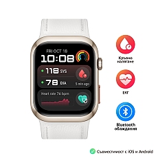 Huawei Watch D2 LCA-B11, Gold, 1.82" Amoled, Airbag/Strap Size 26mm, Ambulatory 24H Blood Pressure, HR monitoring PPG 6.0, Rotating crown, IP68,  Speaker&Micophone, Dual-band, Battery 524mAh+Huawei Scale 3, Dobby-B19