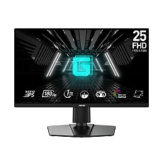 MSI G255PF E2, 24.5", 1ms, 180Hz, RAPID IPS, 1920x1080 (FHD), 16:9, FLAT, AMD FreeSync, 78% DCI-P3, AG, 300 nits, 1000:1, DCR 100M:1, DP(1.2a), 2xHDMI 2.0b, 2x2W Speaker, Pivot, Heigh Adj., VESA, Black, 5.3kg