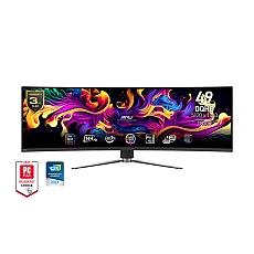 MSI MPG 491CQP QD-OLED, 49", 144Hz, 0.03ms, DQHD 5120x1440, 32:9, Oled Care 2.0, Fanless Design with Graphene, ClearMR 8000, HDR True Black 400, AI VISION, KVM, PBP, PIP, 250 nits, 1500000:1, DP (1.4a), 2x HDMI (2.1), Type-C (DP alt. PD 90W), USB HUB