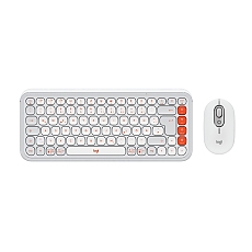 Logitech Pop Icon Combo - White - US INT'L - BT - N/A - INTNL-973