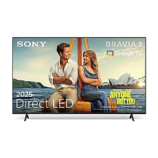 Sony K-75S35 75" 4K HDR TV BRAVIA 3 ,Direct LED,4K HDR Processor X1 ,Triluminos PRO, Live Colour,Dynamic Contrast Enhancer,Motionflow XR 200/240 Hz,X-Balanced Speaker,Dolby Atmos,DVB-C / DVB-T/T2 / DVB-S/S2,4xHDMI,2xUSB,Android TV, Google TV