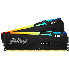 Kingston DRAM 16GB 5600MT/s DDR5 CL40 DIMM (Kit of 2) FURY Beast RGB XMP