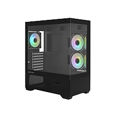 Zalman кутия Case ATX - Chronix BLACK V2 - 3 x 120 mm A-RGB, USB-C, Tempered Glass