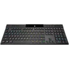 CORSAIR K100 RGB AIR Wireless Ultra-Thin Mechanical, Backlit RGB LED, CHERRY ULP Tactile, Black