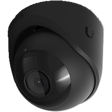 Ubiquiti UVC-G6-Turret-B Black, All-weather, tamper-resistant 4K PoE camera with a 1/1.8" 8MP image sensor, Multi-TOPs AI Engine, and 3-axis manual adjustments for flexible installation