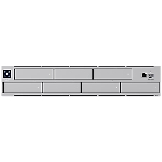 Ubiquiti UNAS-Pro-8-EU 2U rack-mount NAS with (8) 2.5/3.5" HDD bays and (2) M.2 NVMe SSD cache slots, delivering faster access, lower latency, and high-availability 10 Gbps networking for large-scale file storage and sharing
