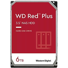 HDD NAS WD Red Plus (3.5'', 6TB, 256MB, 5400 RPM, SATA 6 Gb/s)