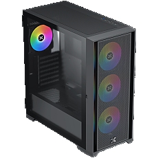 Xigmatek Master X II (Black, EATX, U3x1 & U2x2, Front Meshed Grill & Left TG, 4PCS Z20A & ARGB PCB)