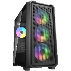 COUGAR MX600 Mini V2 RGB PC Case, Mini Tower, Black