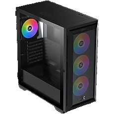 Xigmatek Master X II Pro (Black, ATX, U3x1 & U2x2, Front Meshed Grill & Left TG, 4PCS Z20A & ARGB PCB)