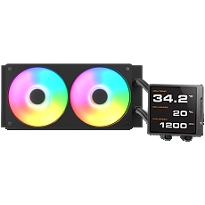 COUGAR Poseidon Vistek Pro ARGB 240 AiO Liquid Watercooling - Black