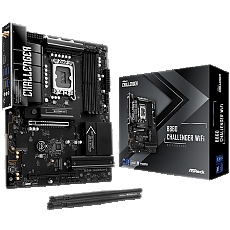 ASROCK MB Desktop B860 Challenger Wi-fi, S.1851, 4x DDR5, 1x PCIe 5.0 x16, 1x PCIe 4.0 x4, 1x Blazing M.2, 2x Hyper M.2, 4x SATA 3, 2x USB-C, 7x USB 3.2, 6x USB 2.0, 1x RJ-45 2.5GB Lan, 802.11be Wi-Fi 6E + Bluetooth 5.4, ATX