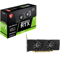 MSI Video Card Nvidia GeForce RTX 3050 LP E 6G OC, 2x HDMI, 1x DP, DUAL FAN, ATX