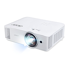Acer Projector S1387n, DLP, Short Throw 0.5, WXGA (1280x800), 4000 ANSI Lum, 20 000:1, 1x Zoom, 2x HDMI (1.4b), Component Video (D-sub), PC Audio 3.5mm, RCA, DC Out (5V/1A, USB-A), RG-45, RS232, Speaker 16W, 3.1 kg, 3Y, White