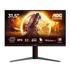 AOC Q32V4, 31.5" IPS WLED, 2560x1440@75Hz, 4ms GTG, 250cd/m2, 1000:1, 20M:1 DCR, Adaptive Sync, FlickerFree, Low Blue Light, 2Wx2, Tilt, HDMI, DP