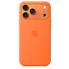Apple iPhone 17 Pro Max Silicone Case with MagSafe – Orange