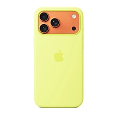 Apple iPhone 17 Pro Max Silicone Case with MagSafe – Neon Yellow