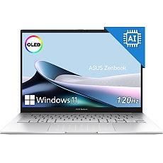 Asus Zenbook UX3405CA-ST787X, Intel Ultra 9 285H 2.9 GHz (24MB Cache, up to 5.4 GHz, 16 cores, 16 Threads), 14.0 OLED WQXGA+(WQ+) 2880X1800 16:10 Bend+500nits Glare , 120 Hz, LPDDR5X 32GB ( on board ),1TB  SSD G4, Windows 11 Pro,Foggy Silver