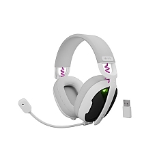 Fury Gaming Headset, Fukiya F6, Wireless With Microphone, White