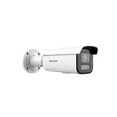 HikVision 4 MP Acusense Smart Hybrid Light Motorized Varifocal Bullet Network Camera, 2.8 to 12 mm, F1.6, IR,White Light up to 60m, 120 dB WDR, H.265+, IP67, IK10, built-in arrayed dual-microphone, built-in memory card slot (up to 512 GB), 12Vdc/PoE 15W