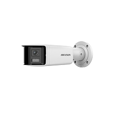 HikVision 4 MP Panoramic AcuSense Fixed Bullet Network Camera, 2.8 mm, F1.6, IR up to 40m, H.265+, IP67, 120 dB WDR, built-in microphone, built-in speaker, built-in memory card slot (up to 512 GB), 12Vdc/PoE 12.5W