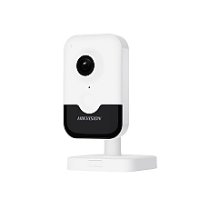 HikVision 4 MP Indoor Audio Fixed Human Body Detection Cube Network Camera, 2.8 mm, F1.6, IR up to 10m, H.265+,Digital WDR, built-in microphone, built-in speaker, built-in memory card slot (up to 512 GB), 12Vdc/PoE 4.56W