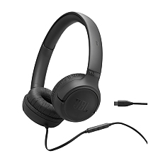 JBL TUNE 530C BLK USB-C Wired on-ear headphones